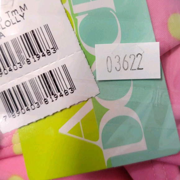 Agua Doce Polka Dot Full Bikini Bottom Swimsuit Womens M Beachwear Pink Yellow - Picture 10 of 10